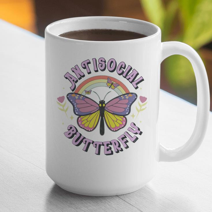 Antisocial Butterfly Groovy t For Introvert Men Women Girls Graphic Print Coffee Mug Antisocial Butterfly Groovy t For Introvert Men Women Girls Graphic Print Coffee Mug