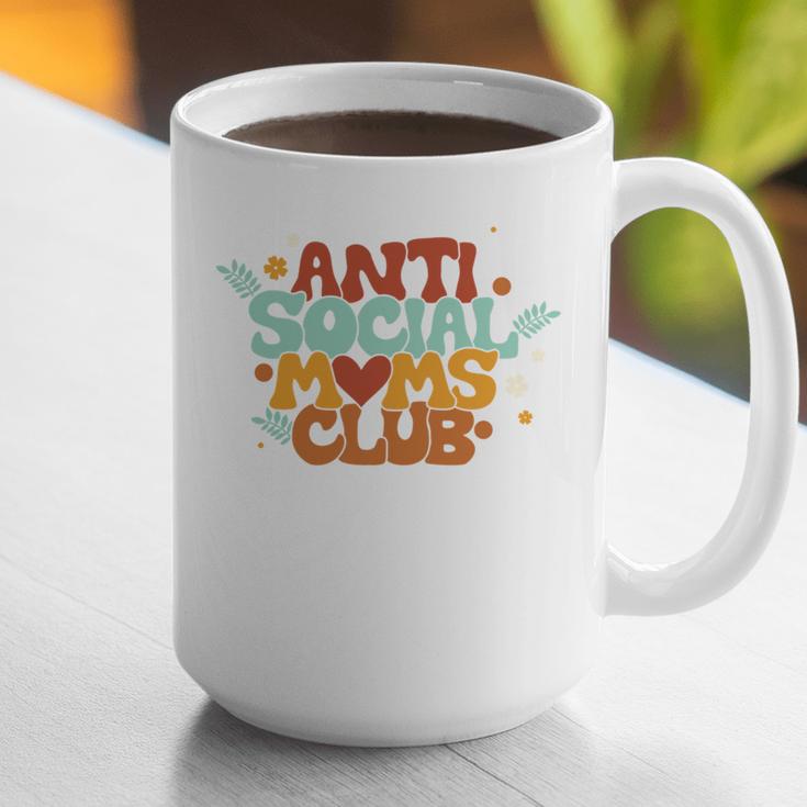 Antisocial Moms Club Introvert Mom Mothers Introverted Retro Graphic Print Coffee Mug