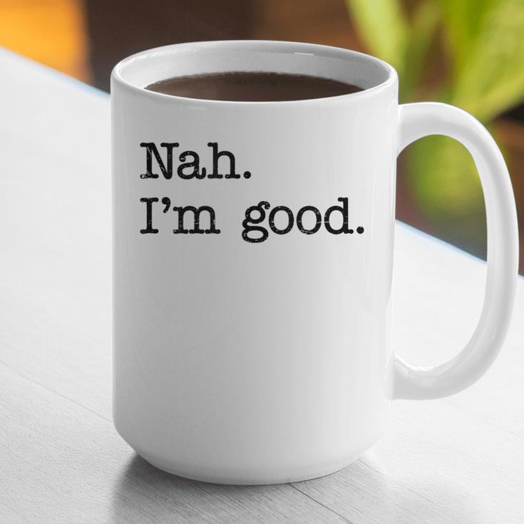 Antisocial Nah I'm Good Introvert Sarcastic Saying Graphic Print Coffee Mug