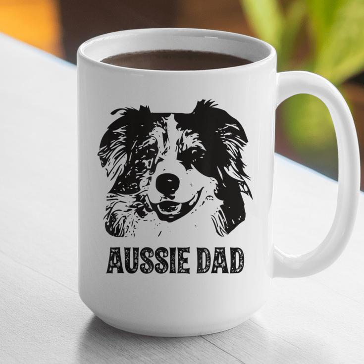 Aussie Dad Australian Shepherd Dog Dad For Men Graphic Print Coffee Mug