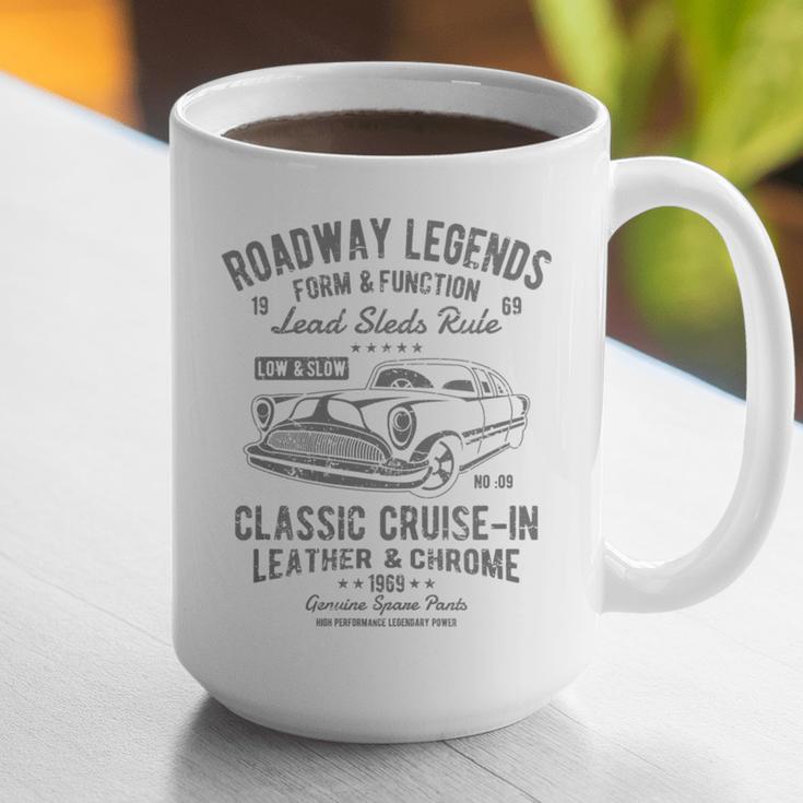 Automotive Nostalgia Classic Car Cruise-In Distressed Premium Tri-Blend Graphic Print Coffee Mug