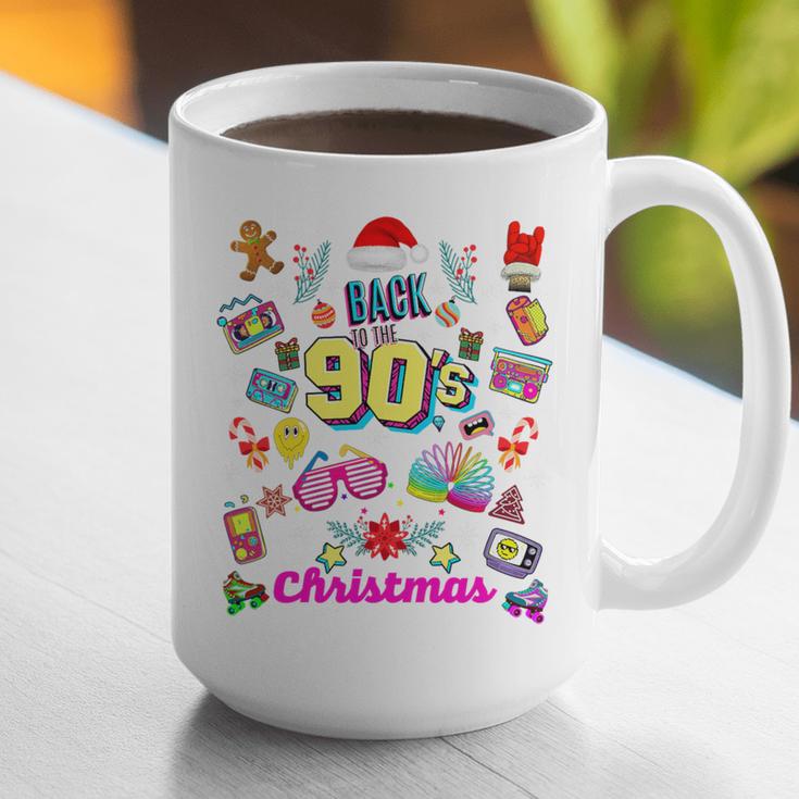 Back To 90's Christmas Nostalgia Quotes Graphic Premium Tri-Blend Graphic Print Coffee Mug