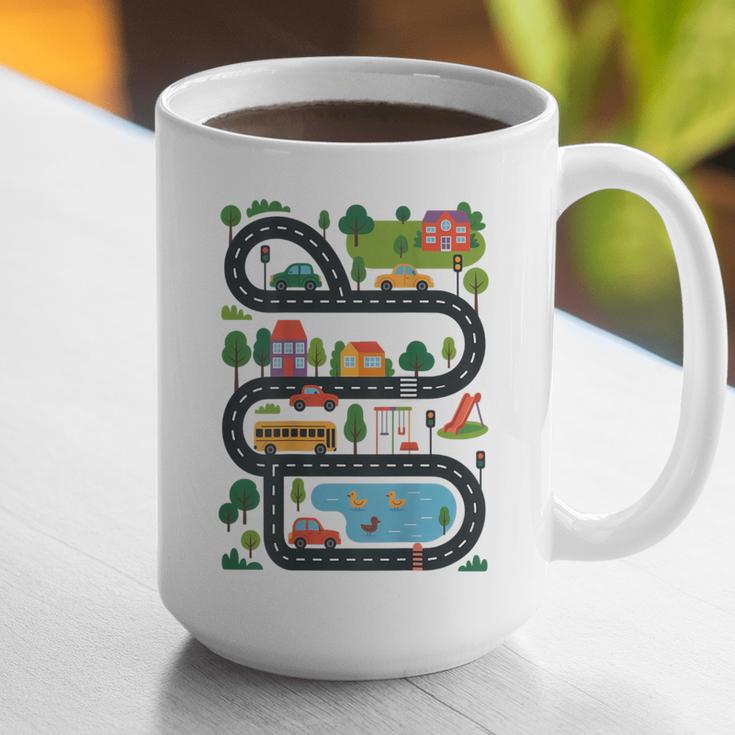 On Back Tired Dads Club Car Race Track On Dad Daddy Graphic Print Coffee Mug On Back Tired Dads Club Car Race Track On Dad Daddy Graphic Print Coffee Mug