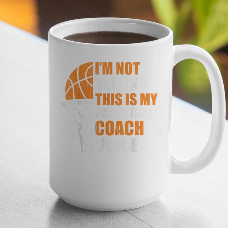 Basketball Not Yelling This Is My Basketball Coach Dad Graphic Print Coffee Mug