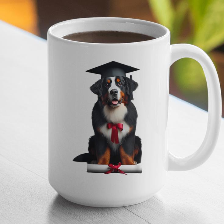 Bernese Mountain Dog Graduation Cap Graduate Training School For Men Women Girls Kids Graphic Print Coffee Mug