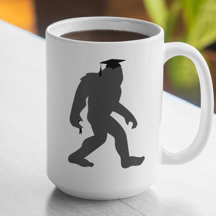 Bigfoot Graduate Shirt Cute Sasquatch Graduation Graphic Print Coffee Mug