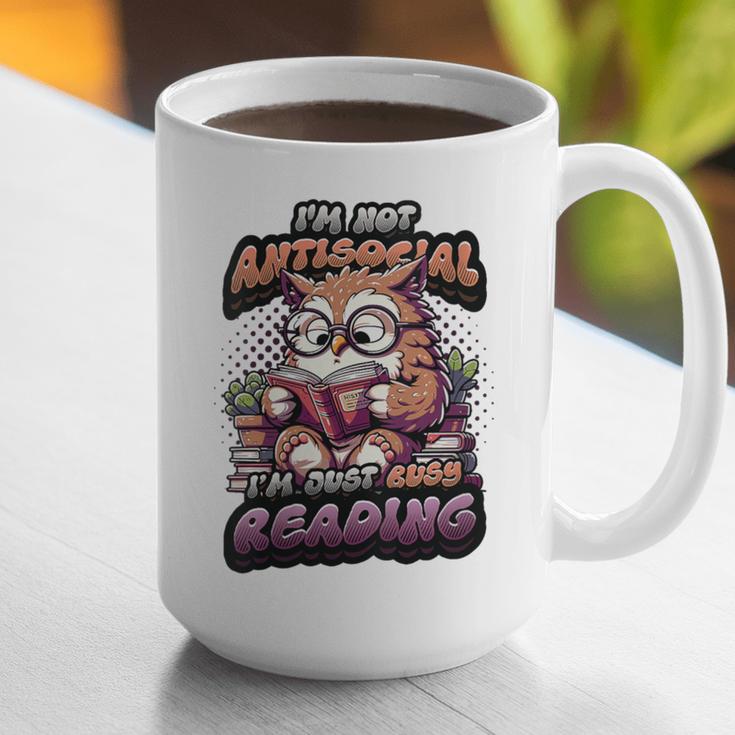 Book Lover Owl Reading Books Introvert Bookworm Graphic Print Coffee Mug Book Lover Owl Reading Books Introvert Bookworm Graphic Print Coffee Mug