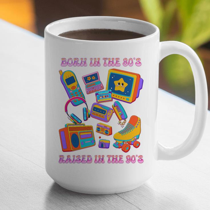 Born In The 80s Raised In The 90s Nostalgia Retro Memories Premium Tri-Blend Graphic Print Coffee Mug