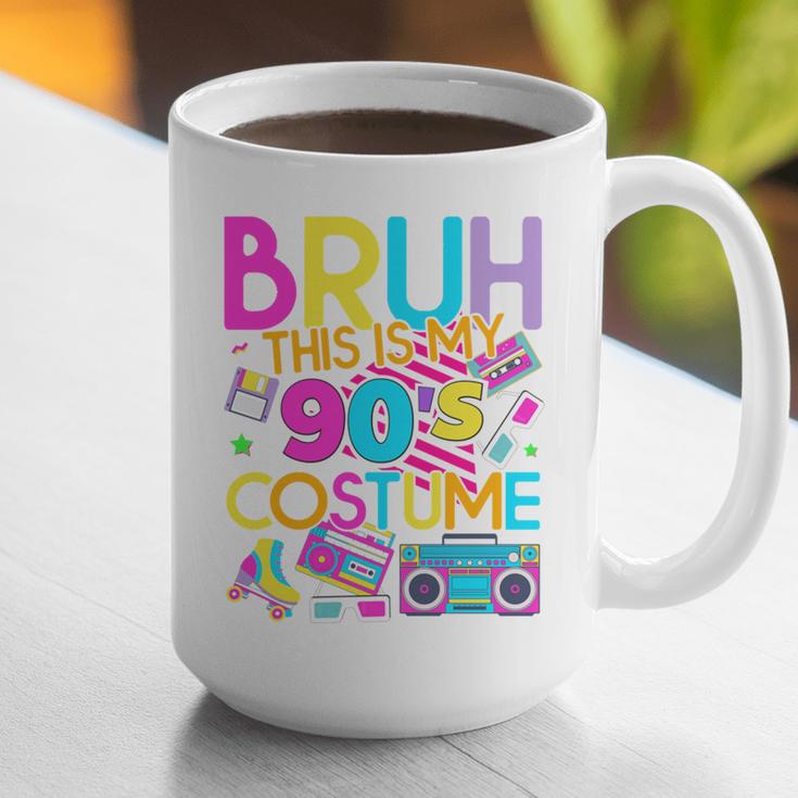 Bruh This Is My 90's Costume Nostalgia Mixtape 1990s Party Graphic Print Coffee Mug
