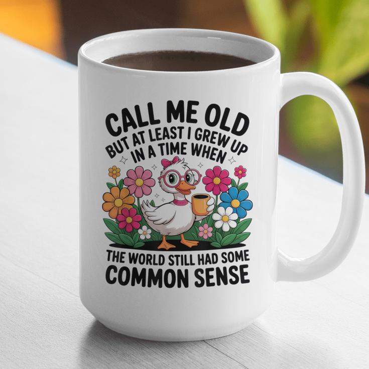 Call Me Old Seniors Nostalgia Retro Humor Casual Graphic Print Coffee Mug