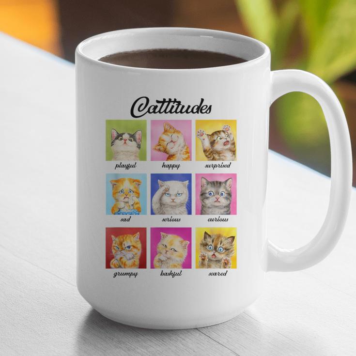Cat Lover Cat Mom Cat Dad Crazy Cat Lady Cattitudes Graphic Print Coffee Mug