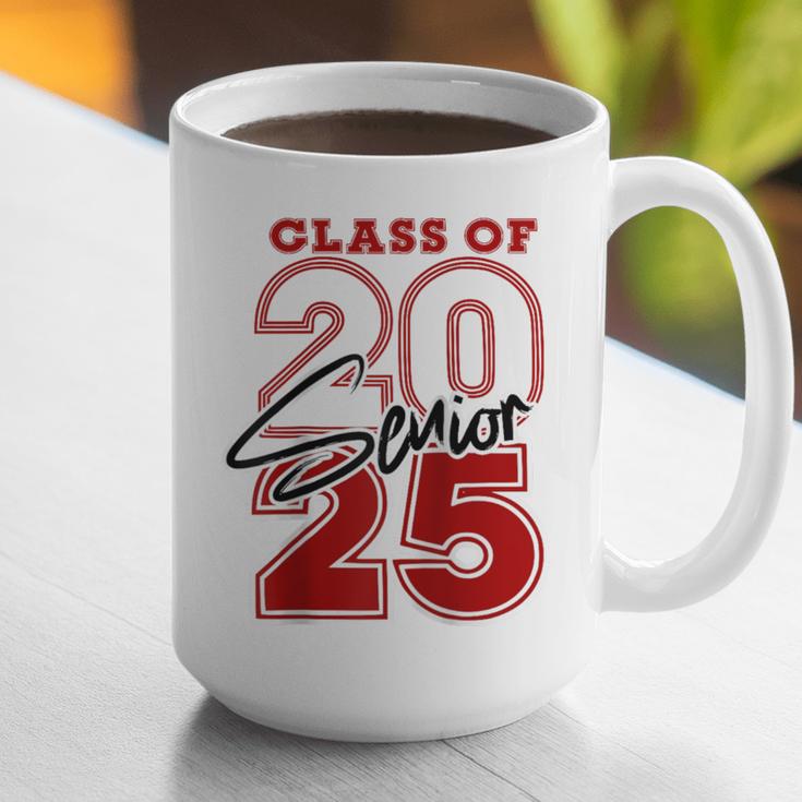 Class Of 2025 Senior 2025 Graduation Red Raglan Baseball Tee Graphic Print Coffee Mug