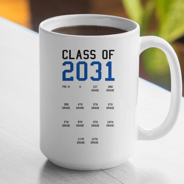 Class Of 2031 Graduation T-Shirt With Space For Handprints Graphic Print Coffee Mug