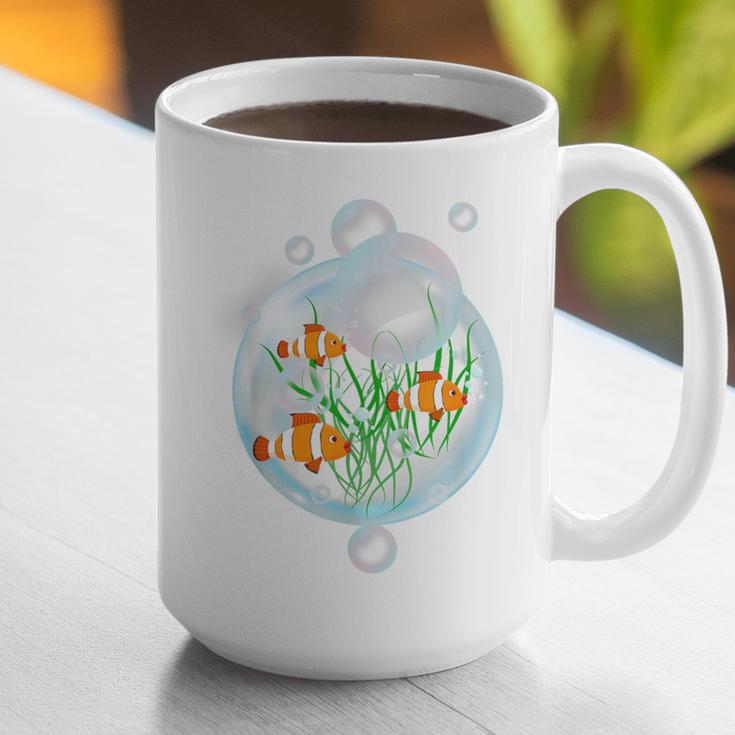 Clownfish Anemonefish Bubbles Water Frutiger Aero Y2K Style Graphic Print Coffee Mug