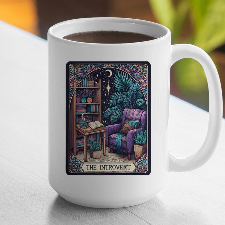 Color Graphic The Introvert Tarot Card Raglan Baseball Tee Graphic Print Coffee Mug