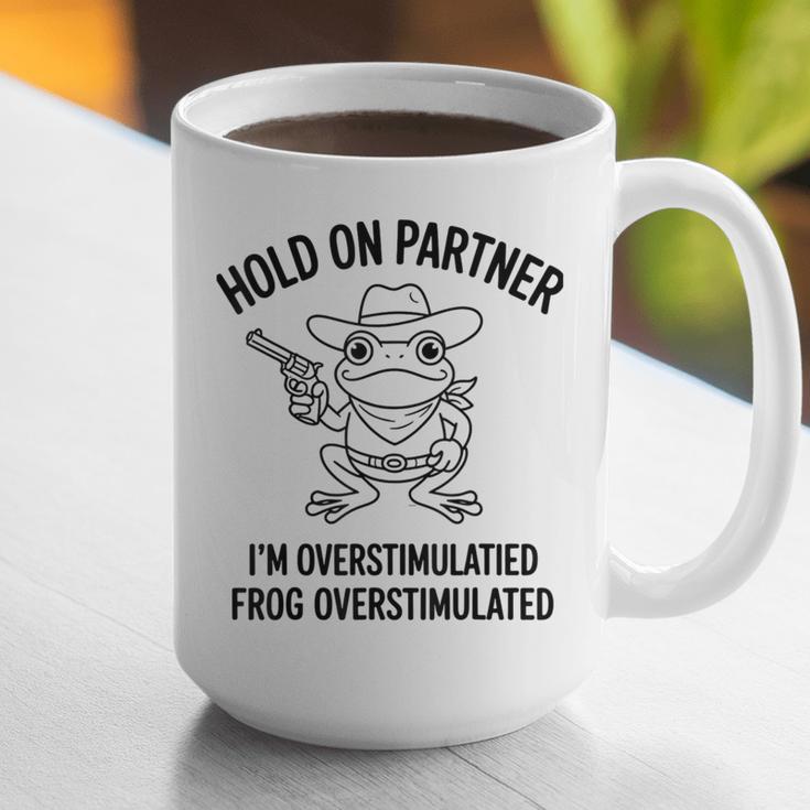 Cowboy Frog Overstimulated Western Meme Introverts Graphic Print Coffee Mug