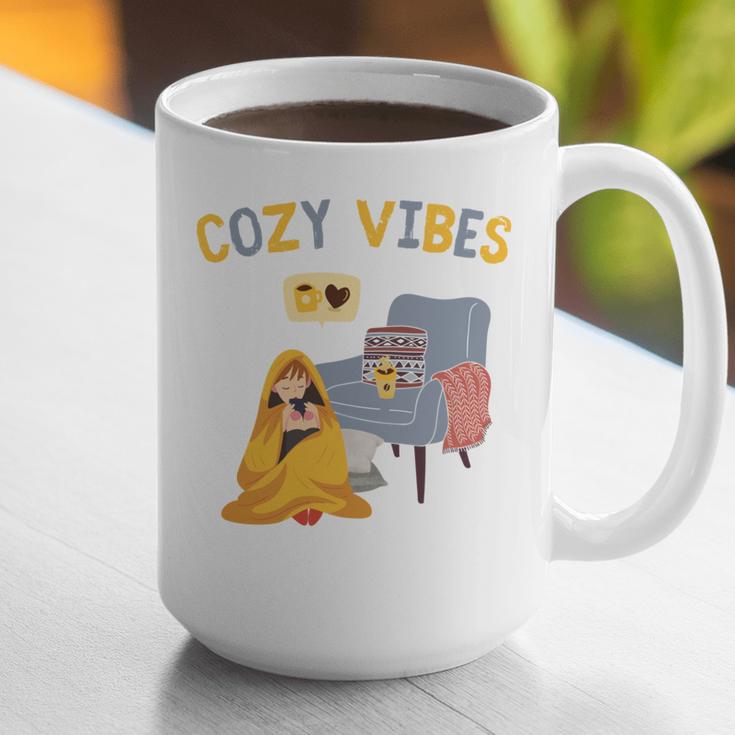 Cozy Vibes Atmospheric Introvert Graphic Print Coffee Mug