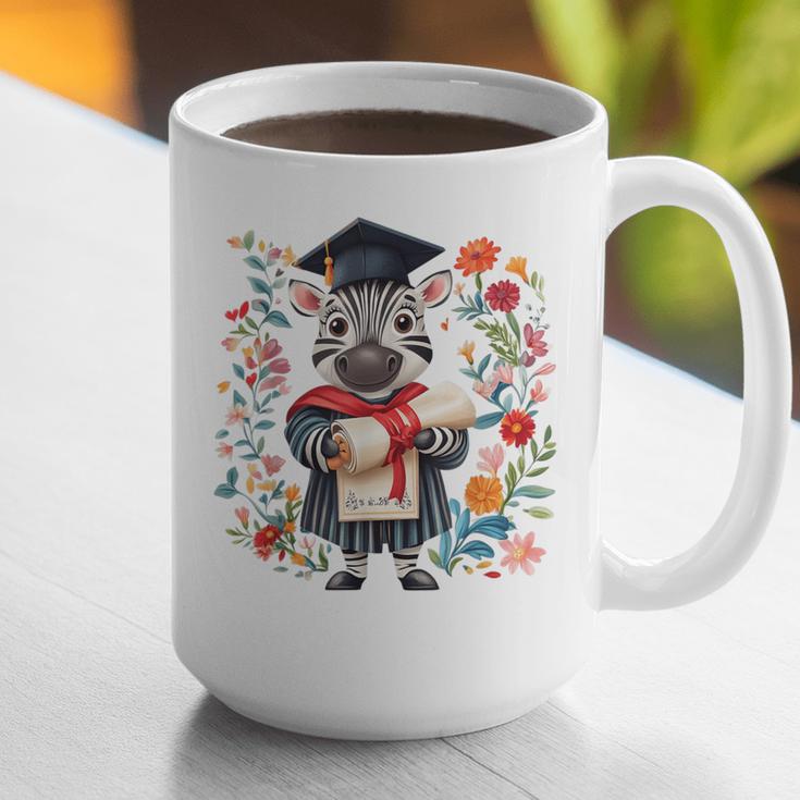 Cute Graduation Zebra Holding DiplomaShirt Graphic Print Coffee Mug