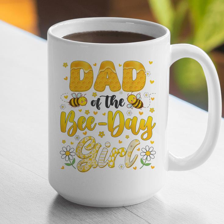 Dad Of The Bee Day Girl Flower Birthday Family Matching Graphic Print Coffee Mug