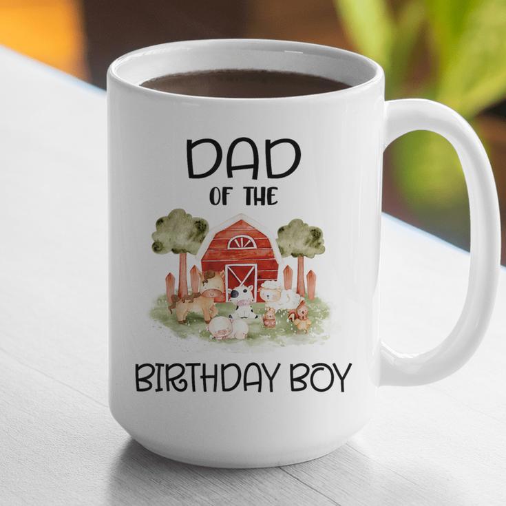 Dad Of The Birthday For Boy Barnyard Farm Animals Party Graphic Print Coffee Mug Dad Of The Birthday For Boy Barnyard Farm Animals Party Graphic Print Coffee Mug