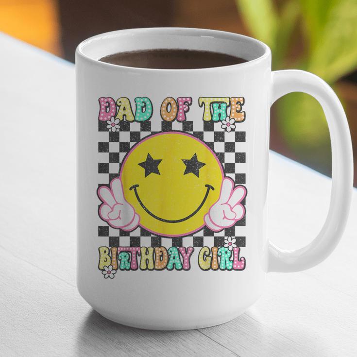 Dad Of The Birthday Girl Retro Family Matching Party Bday Graphic Print Coffee Mug