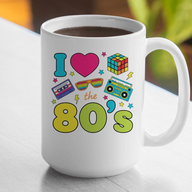 Dad I Love The 80's Retro 80s Nostalgia For Dad Premium Tri-Blend Graphic Print Coffee Mug