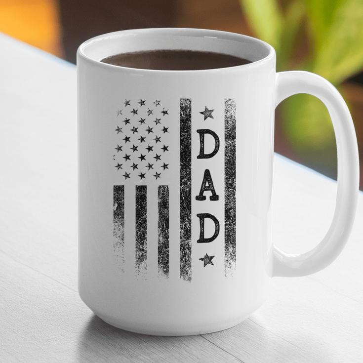 Dad Patriotic American USA Flag Father's Day Dad Graphic Print Coffee Mug