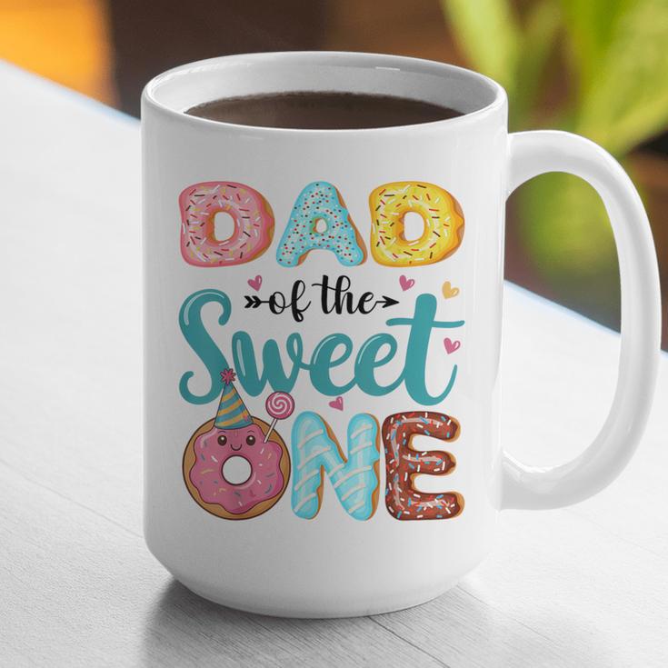 Dad Of The Sweet One 1st Birthday Girl Donut Party Graphic Print Coffee Mug Dad Of The Sweet One 1st Birthday Girl Donut Party Graphic Print Coffee Mug