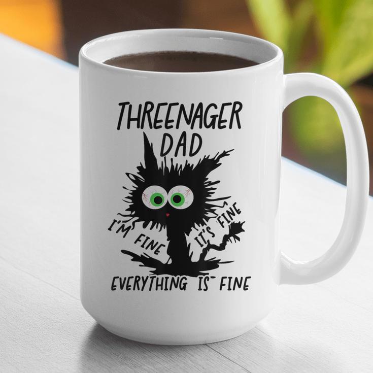 Dad Threenager Dad Daddy Of A Threenager Graphic Print Coffee Mug