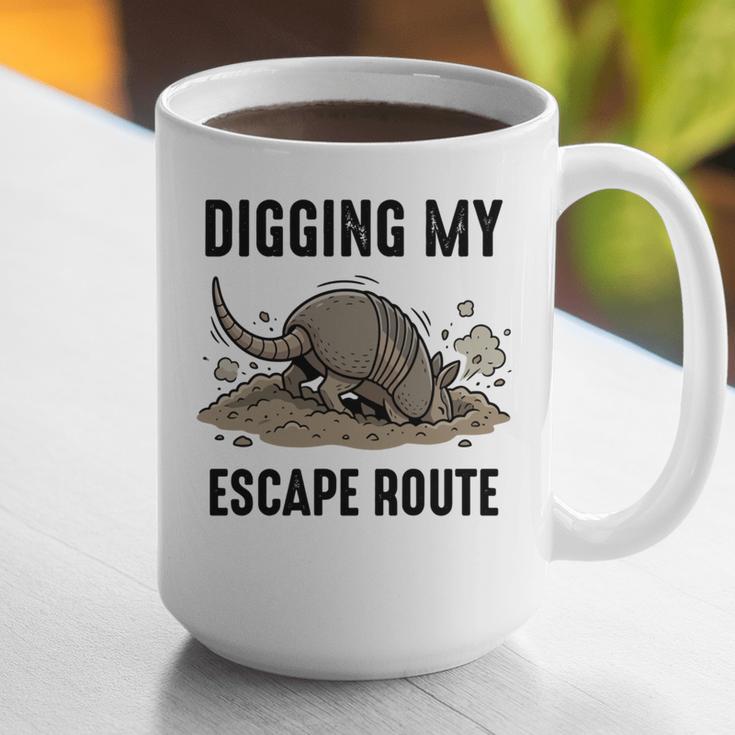 Digging My Escape Route Armadillo Introvert Humor Graphic Print Coffee Mug Digging My Escape Route Armadillo Introvert Humor Graphic Print Coffee Mug