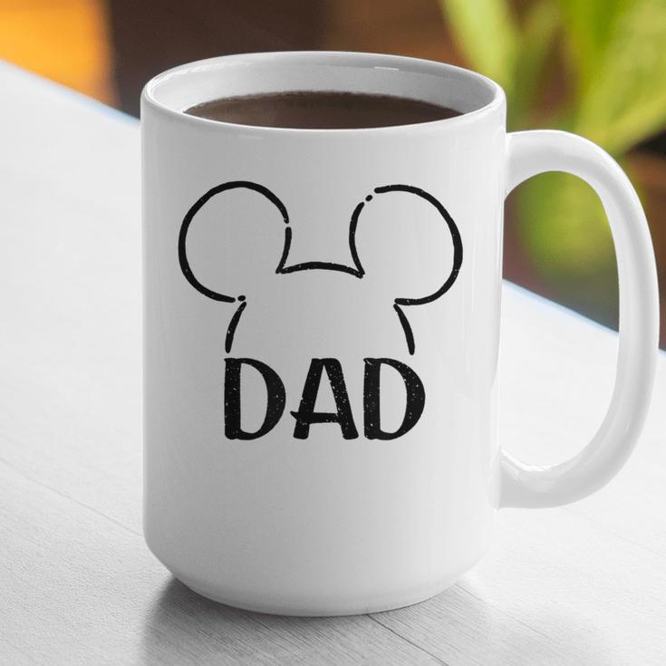 Disney Mickey And Friends Dad Mickey Ears Outline Logo Graphic Print Coffee Mug
