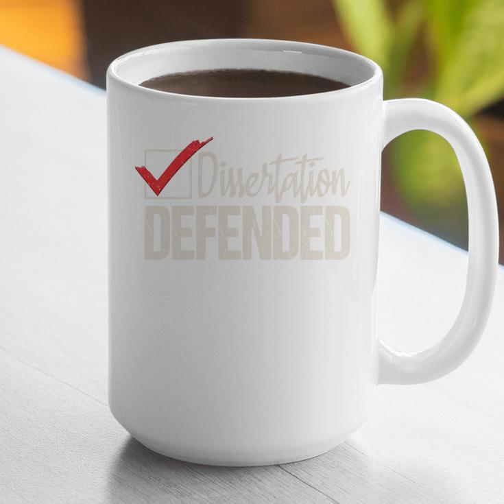 Dissertation Defended PhD Graduate PhD Graduation Graphic Print Coffee Mug