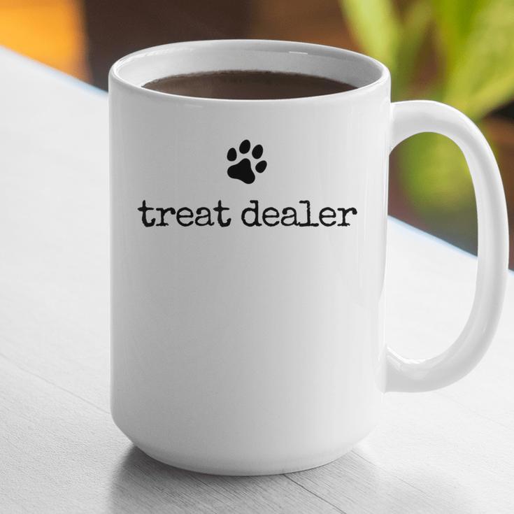 Dog Treat Dealer Vintage Pet Print Dog Dad Mom Graphic Print Coffee Mug