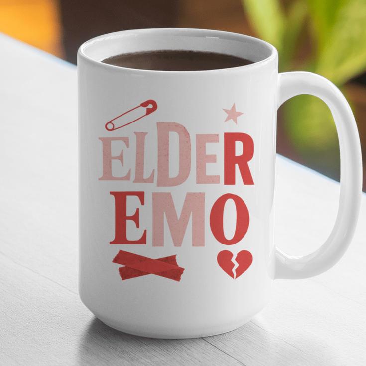 Elder Emo Retro Punk Typography Nostalgia Graphic Print Coffee Mug