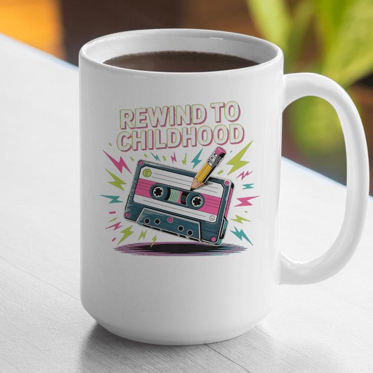 Elder Millennials Embracing 90s Rewind Nostalgia Vibes Premium Graphic Print Coffee Mug