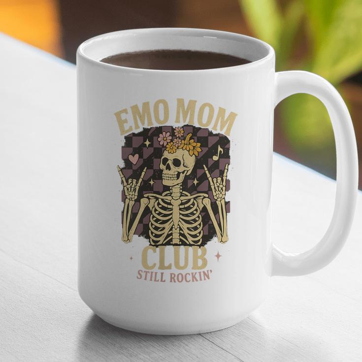 Emo Mom Club Still Rockin Skeleton Nostalgia Women Mother Graphic Print Coffee Mug