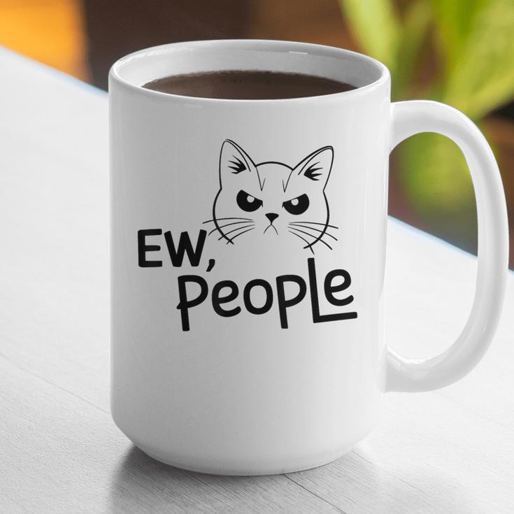 Ew People Introverts Stay Home Socially Awkward Graphic Print Coffee Mug