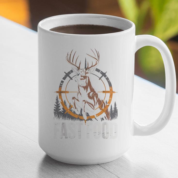 Fast Food Deer Hunting Hunter Dad Tail Buck Graphic Print Coffee Mug