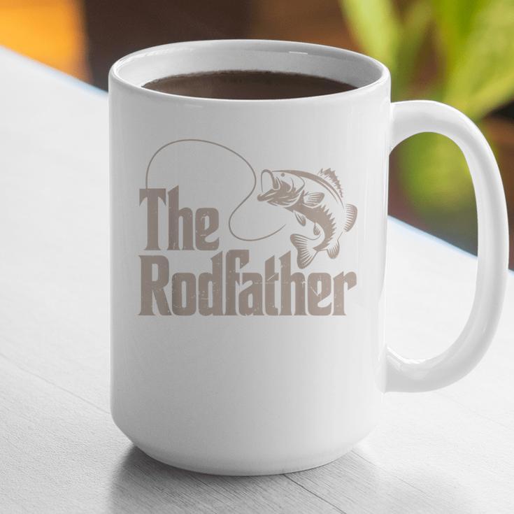 Father Day The Rodfather Dad Fishing From Daughter Son Graphic Print Coffee Mug
