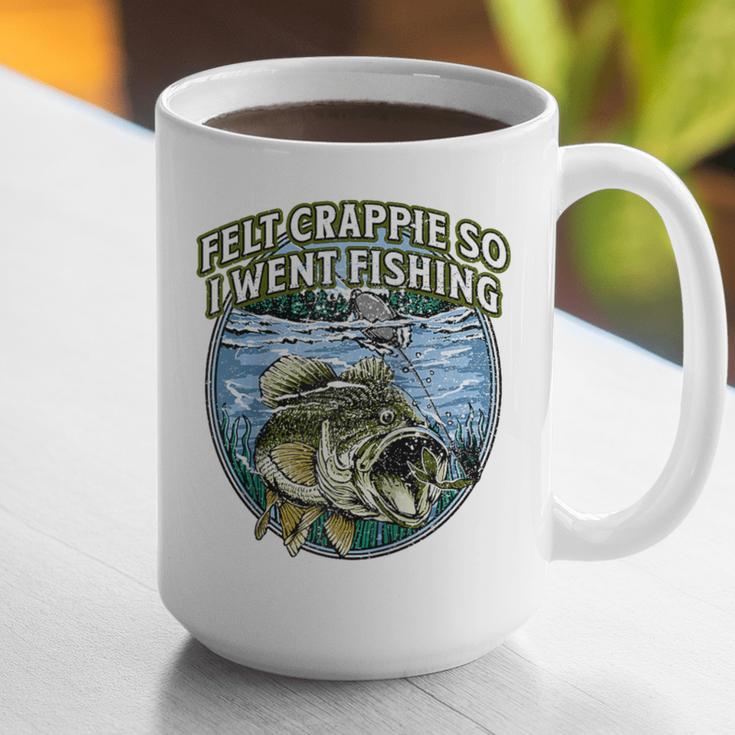 Felt Crappie So I Went Fishing Introvert Lakes Antisocial Raglan Baseball Tee Graphic Print Coffee Mug