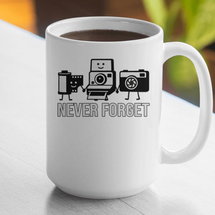 Never Forget Retro Camera Photography Nostalgia Premium Tri-Blend Graphic Print Coffee Mug