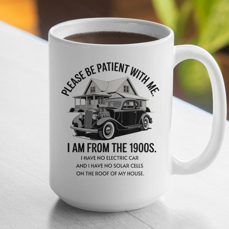 Forgive Me I'm From The 1900s No E-Car No SolarCells Graphic Print Coffee Mug