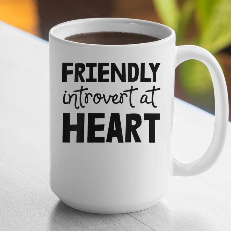 Friendly Introvert At Heart Graphic Print Coffee Mug Friendly Introvert At Heart Graphic Print Coffee Mug