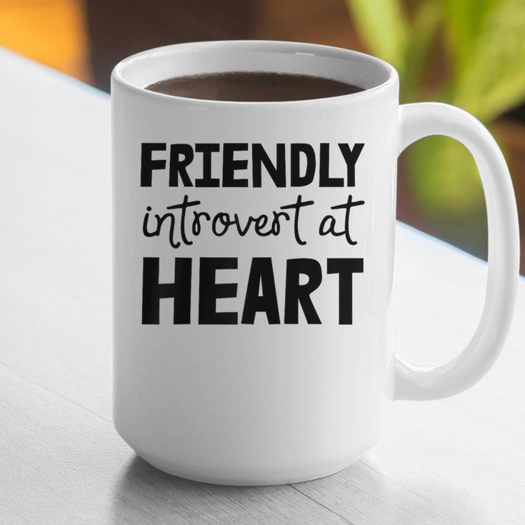 Friendly Introvert At Heart Raglan Baseball Tee Graphic Print Coffee Mug
