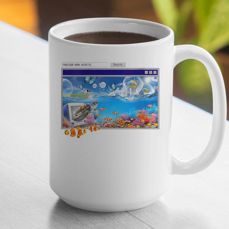 Frutiger Aero Y2k 2000s Graphic Print Coffee Mug