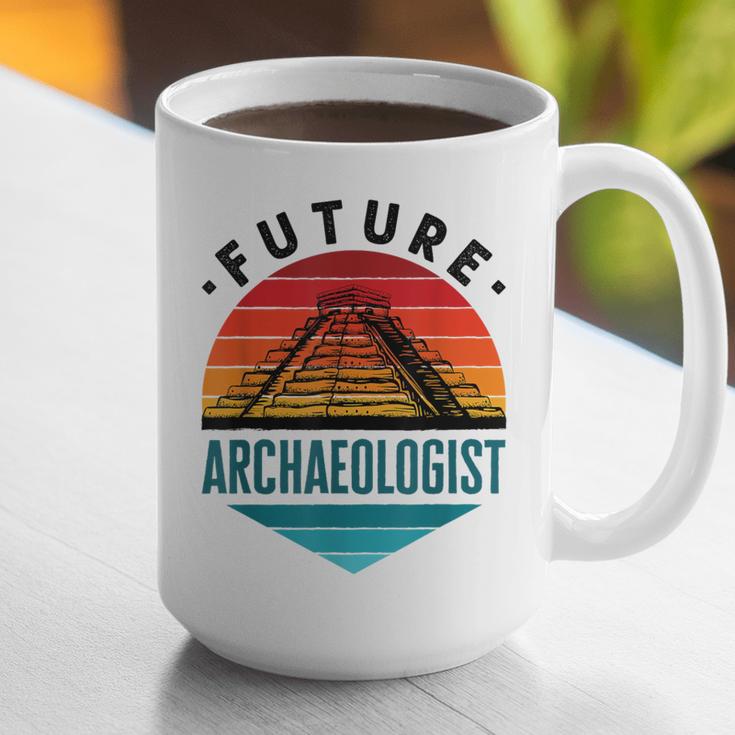 Future Archaeologist Pyramid Archaeology Student Graduation Graphic Print Coffee Mug