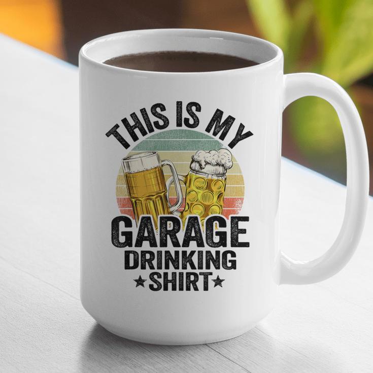 Garage Drinker Dad Vintage Beer This Is My Garage Drinking Graphic Print Coffee Mug