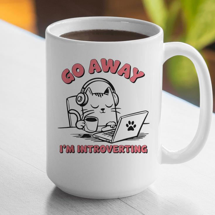Go Away I´m Introverting Stay Home Socially Awkward Graphic Print Coffee Mug Go Away I´m Introverting Stay Home Socially Awkward Graphic Print Coffee Mug