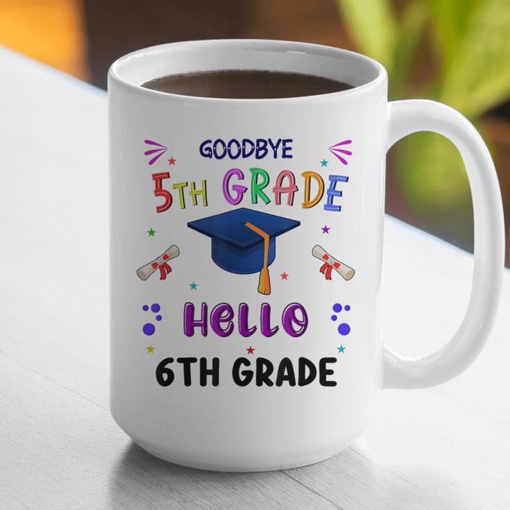Goodbye 5th Grade Graduation 2025 6th Grade Graduate Kids Graphic Print Coffee Mug