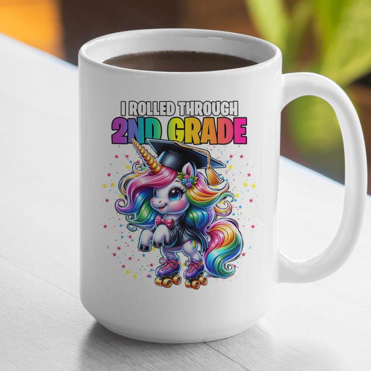 Graduation 2nd Grade Unicorn Roller Skate Girls Grad Graphic Print Coffee Mug